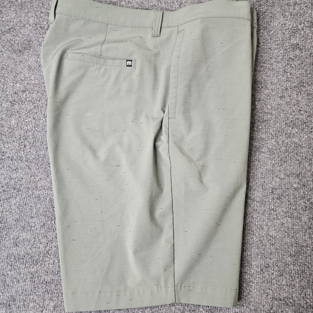 Travis Mathew Men's Golf Shorts Size 40 Green Heathered Stretch Preppy